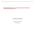 WGU C216 MBA Capstone Task 2 - Business Analysis Report for Velox Carbon &vert; 2026 Update with complete solutions&period;