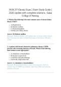 NUR 257 Chronic Exam 2 Exam Study Guide &vert;  2026 Update with complete solutions&period;  Galen  College of Nursing&period; 