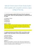 NUR 257 Chronic Exam 4 Exam Study Guide &vert;  2026 Update with complete solutions&period; Galen  College of Nursing&period;