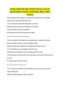 NURS 3305 FOUNDATIONS FINAL EXAM- QUESTIONS WITH ANSWERS&vert; 2026 &vert; 100&percnt; Correct