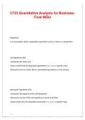 C723 Quantitative Analysis for Business Final WGU 2025&sol;2026 with Solution