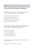BSN366 Exit HESI BSN HESI 366 RN Exit Exam Latest 2025-2026 Questions & Answers with Solution