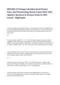 BSN HESI 215 Dosage Calculation Exam Practice Exam HESI Pharmacology Review Latest 2025&sol;2026 with Solution