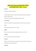 ABO NOCE Basic-QUESTIONS WITH ANSWERS&vert; 2026 &vert; 100&percnt; Correct
