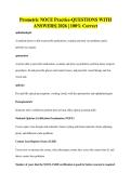 Prometric NOCE Practice-QUESTIONS WITH ANSWERS&vert; 2026 &vert; 100&percnt; Correct