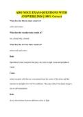 ABO NOCE EXAM-QUESTIONS WITH ANSWERS&vert; 2026 &vert; 100&percnt; Correct