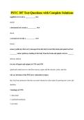 PSYC 387 Test-Questions with Complete Solutions