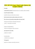 PSYC 387 UNL Exam 1 Study Guide&colon; QuizzePSYC 387 UNL Exam 1 Study Guide&colon; Quizzes with Complete Solutionss with Complete Solutions