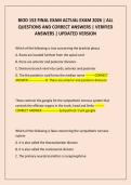 BIOD 152 FINAL EXAM ACTUAL EXAM 2026 &vert; ALL QUESTIONS AND CORRECT ANSWERS &vert; VERIFIED ANSWERS &vert; UPDATED VERSION