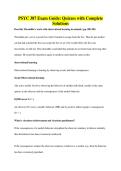 PSYC 387 Exam Guide&colon; Quizzes with Complete Solutions
