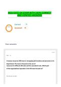 WGU D351 OA EXAM WITH 100&percnt; CORRECT AND VERIFIED ANSWERS