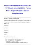 ASA 105 Coastal Navigation Certification Exam &ndash; V1-V3 Bundle &lpar;Latest 2026&sol;2027&rpar; &ndash; Practice Tests & Navigation Problems &vert; American Sailing Association