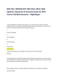 BSN366 BSN366 Exit HESI New 2025-2026 Update Questions & Answers with Solution