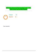 NURS 6521 Advanced Pharmacology Exam 1 With 100&percnt; Correct And Verified Answers