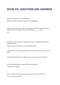 BCOR 330 Questions and Answers 2025&sol;2026 with Solution