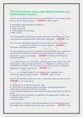 TCFP Field Examiner Course Latest Realistic Questions And Verified Answers Grade A&plus;