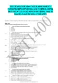 Test Bank for Advanced Assessment Interpreting Findings and Formulating Differential Diagnoses&comma; 4th Edition&comma; Mary Jo Goolsby&comma; Laurie Grubbs&lpar;1&rpar;