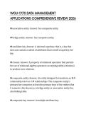 WGU C170 DATA MANAGEMENT APPLICATIONS COMPREHENSIVE REVIEW 2026