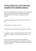 ATI PROCTORED EXAM 3 FINAL PAPER 2026 QUESTIONS WITH ANSWERS GRADED A&plus;