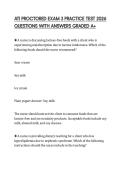 ATI PROCTORED EXAM 3 PRACTICE TEST 2026 QUESTIONS WITH ANSWERS GRADED A&plus;