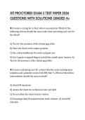 ATI PROCTORED EXAM 3 TEST PAPER 2026 QUESTIONS WITH SOLUTIONS GRADED A&plus;