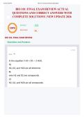 BIO 101&colon; FINAL EXAM REVIEW ACTUAL QUESTIONS AND CORRECT ANSWERS WITH COMPLETE SOLUTIONS &vert; NEW UPDATE 2026
