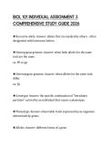 BIOL 101 INDIVIDUAL ASSIGNMENT 3 COMPREHENSIVE STUDY GUIDE 2026