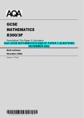 AQA GCSE MATHEMATICS 8300&sol;3F PAPER 3 QUESTIONS  NOVEMBER 2024 
