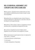 BIOL 101 INDIVIDUAL ASSIGNMENT 3 KEY CONCEPTS AND TOPICS GUIDE 2026