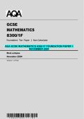 AQA GCSE MATHEMATICS 8300&sol;1F FOUNDATION PAPER 1  NOVEMBER 2024 