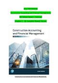 Solution Manual For Construction Accounting and Financial Management&comma; 4th Edition by Steven J&period; Peterson&comma; Complete Chapters 1 - 18&comma; Verified Latest Version
