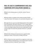 BIOL 101 QUIZ 8 COMPREHENSIVE QUIZ 2026 QUESTIONS WITH SOLUTIONS GRADED A&plus;