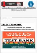 Test Bank for Discover Sociology 5th Edition by Daina Eglitis&vert; NEWEST VERSION Chapters 1-18&lpar; 2026&excl;&excl;&excl;&rpar;
