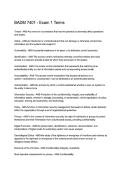 BADM 7401 Exam 1 Terms  Cybersecurity Definitions & Key Concepts 2025&sol;2026