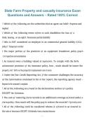 State Farm Property and Casualty Insurance Exam &ndash; 2026&sol;2027 &vert; Exam Questions and Answers &lpar;Rated 100&percnt; Correct&rpar;