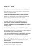 BADM 7401 Cybersecurity Exam 1 Questions & Answers Study Guide 2025&sol;2026