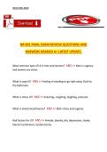 NR 601 Final Exam Review &ndash; Graded A&plus; &ndash; Latest Update &ndash; Review Questions and Answers