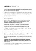 BADM 7140 Business Law  Study Guide & Questions 2025&sol;2026