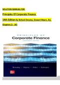 Solution Manual for Principles of Corporate Finance 14th Edition by Richard Brealey&comma; Stewart Myers&comma; Verified Chapters 1 - 34&comma; Complete Newest Version