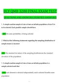 UCF QMB 3200 FINAL EXAM TEST QUESTIONS AND ANSWERS &lpar;VERIFIED ANSWERS&rpar;