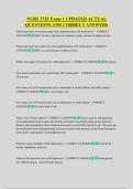 NURS 2725 Exam 1 UPDATED ACTUAL  QUESTIONS AND CORRECT ANSWERS