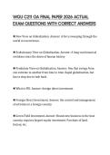 WGU C211 OA FINAL PAPER 2026 ACTUAL EXAM QUESTIONS WITH CORRECT ANSWERS