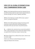 WGU C211 OA GLOBAL ECONOMICS EXAM 2026 COMPREHENSIVE REVIEW GUIDE