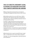 WGU C211 OBJECTIVE ASSESSMENT GLOBAL ECONOMICS FOR MANAGERS EXAM SCRIPT 2026 COMPLETE QUESTIONS AND ANSWERS