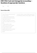 WGU D101 Test &ndash; Questions With Fully Explained Solutions