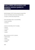 Exam 1 NSGA 140 questions with complete solutions graded A&plus; 2025&sol;2026