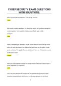 CYBERSECURITY EXAM QUESTIONS WITH SOLUTIONS&period;