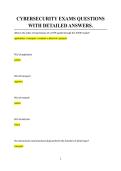 CYBERSECURITY EXAMS QUESTIONS WITH DETAILED ANSWERS&period;