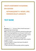 Health Assessment in Nursing 8e &mdash; Chapter Study Guide & Practice Questions