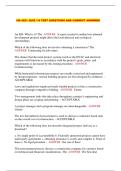 CM 4221 QUIZ 1-6 TEST QUESTIONS AND CORRECT ANSWERS